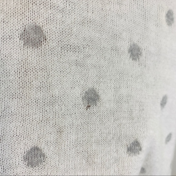 Tommy Hilfiger White Grey Polka Dot Sweater - Picture 9 of 10